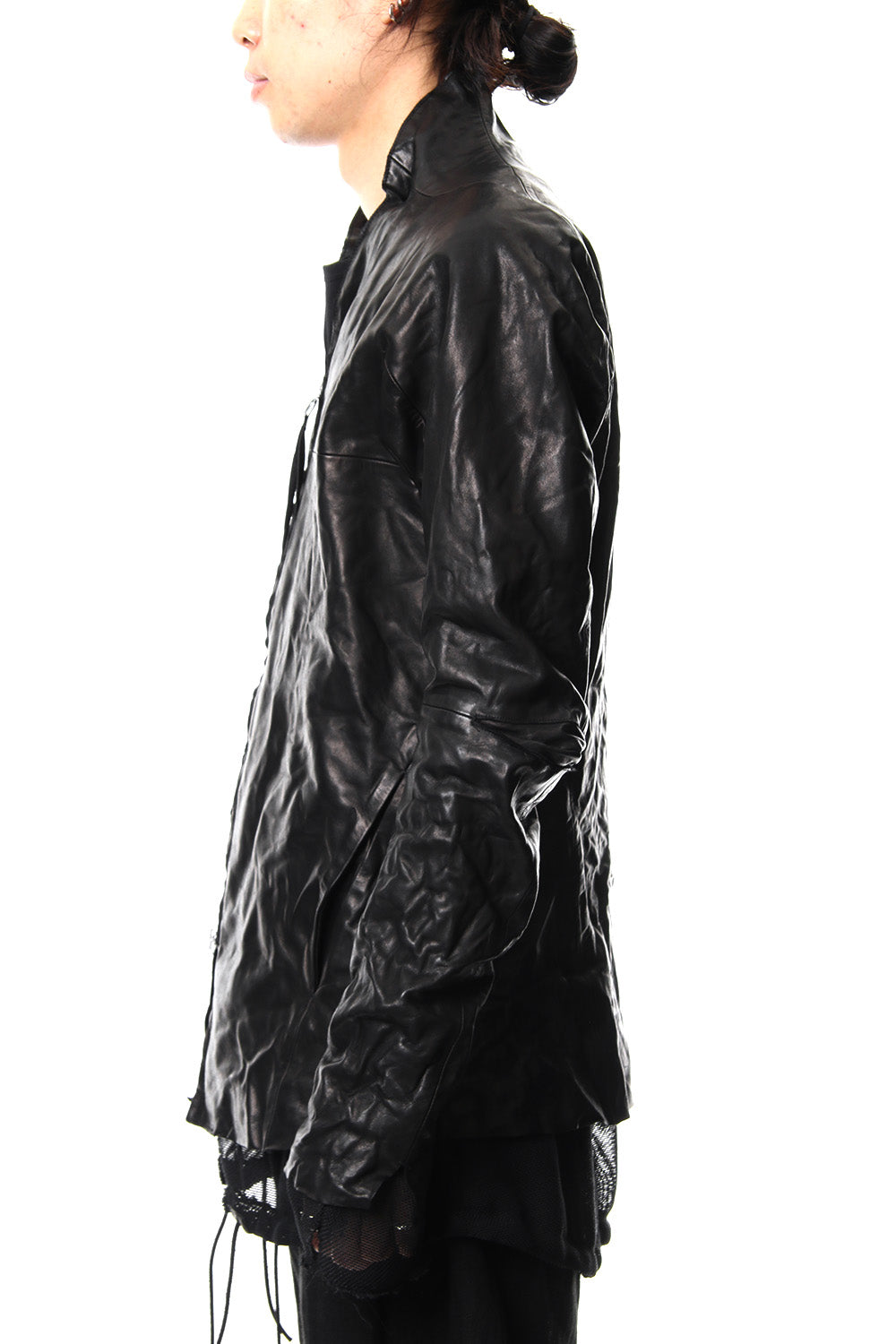 Horse leather zip up cardigan - ST105-0029S