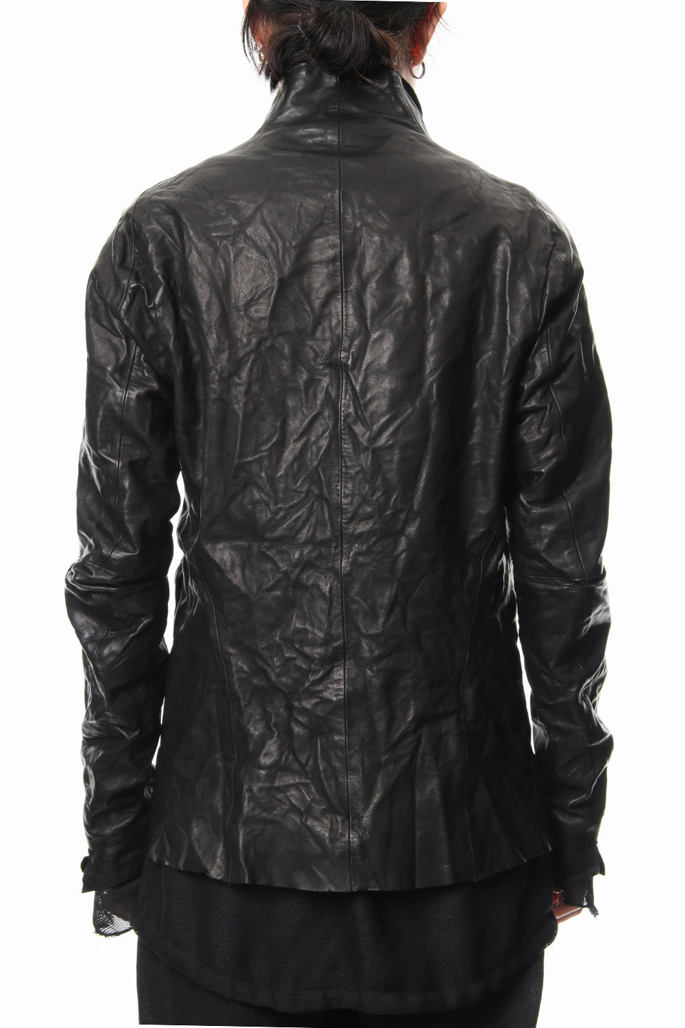 Horse leather zip up cardigan - ST105-0029S