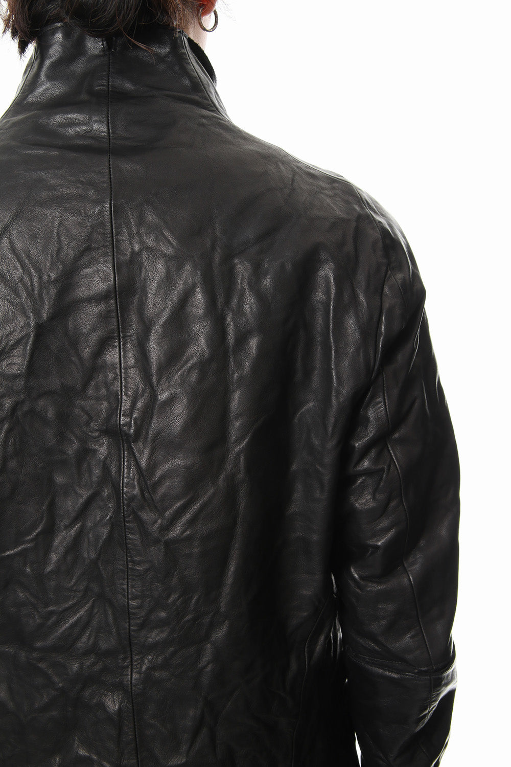 Horse leather zip up cardigan - ST105-0029S