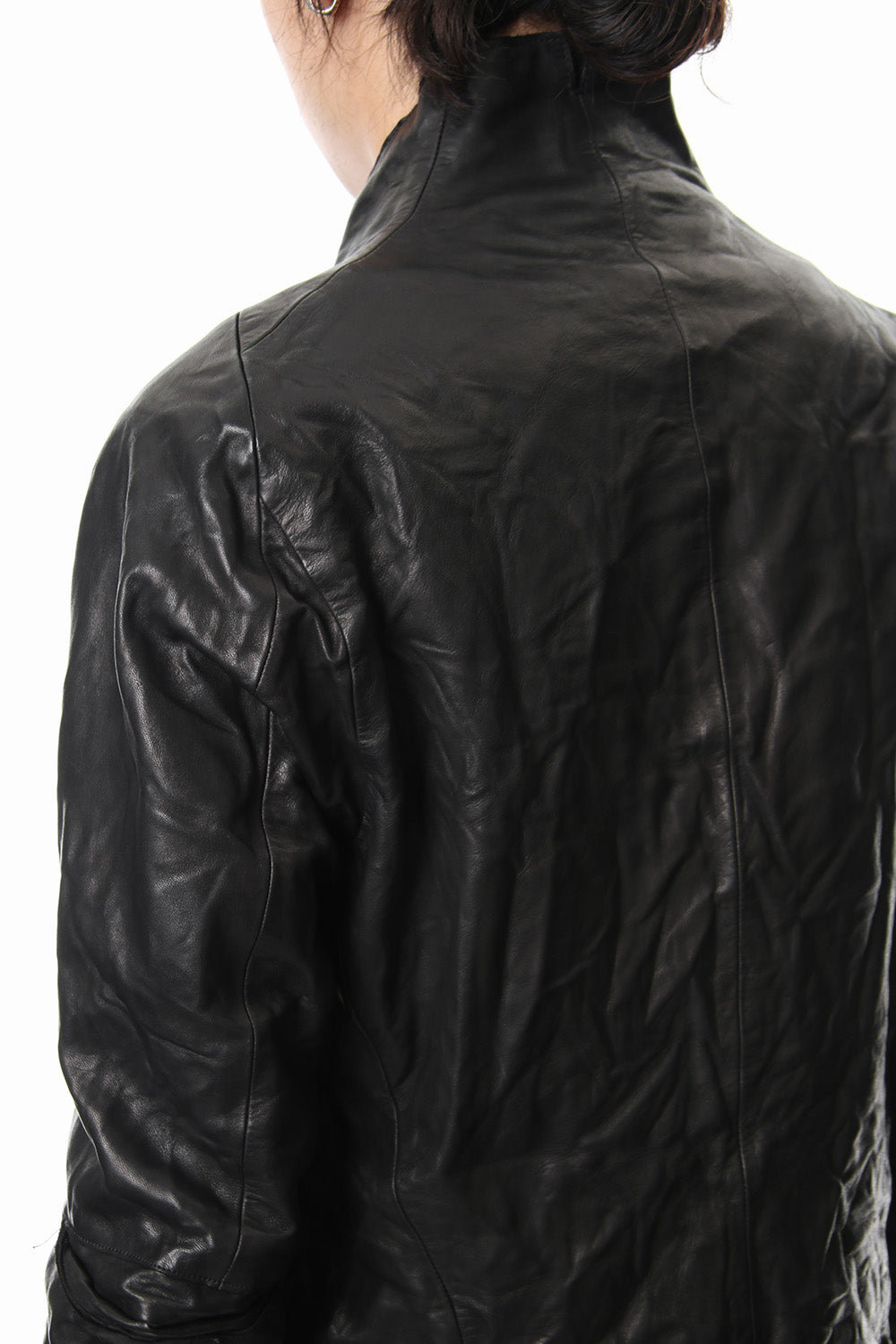 Horse leather zip up cardigan - ST105-0029S