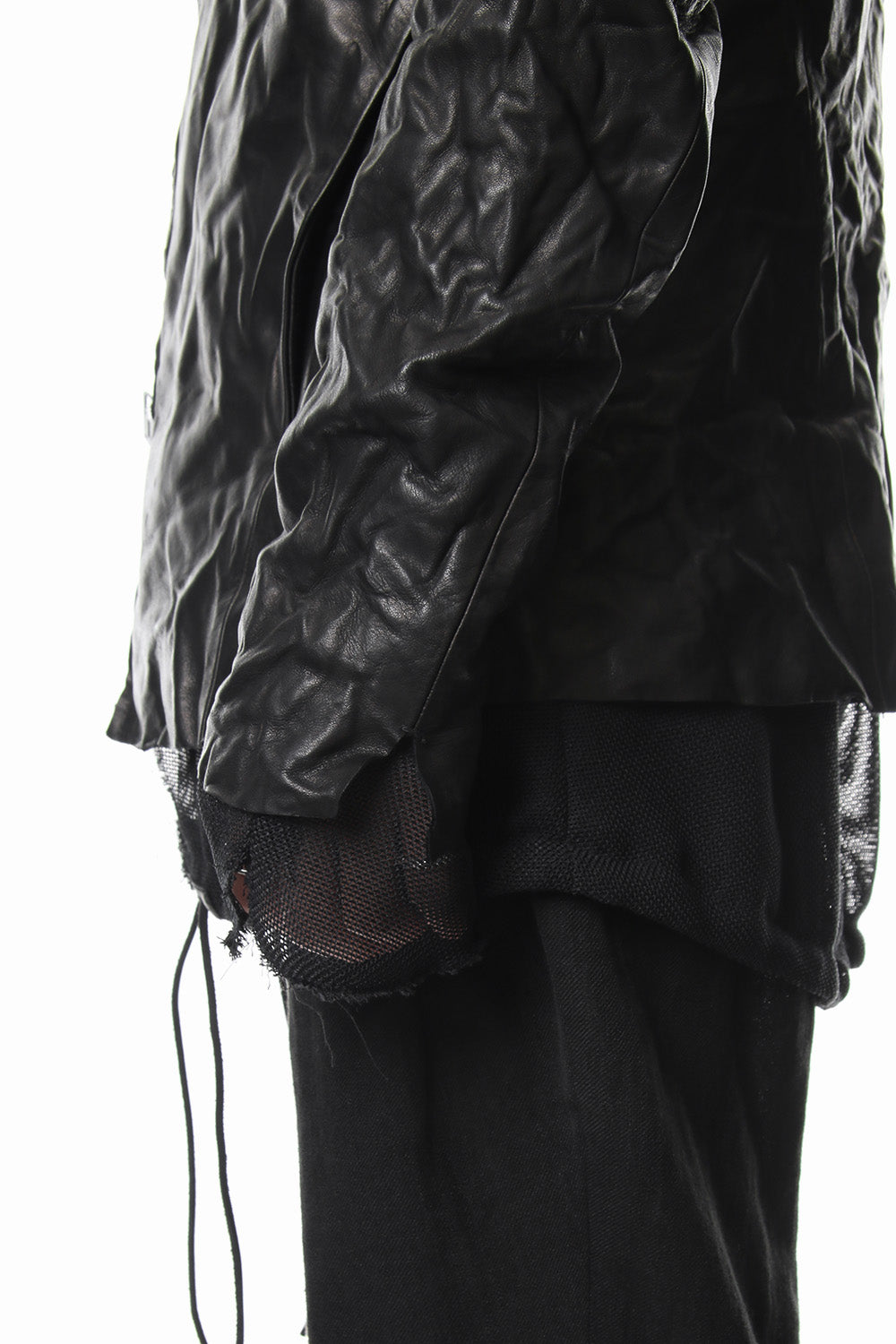 Horse leather zip up cardigan - ST105-0029S