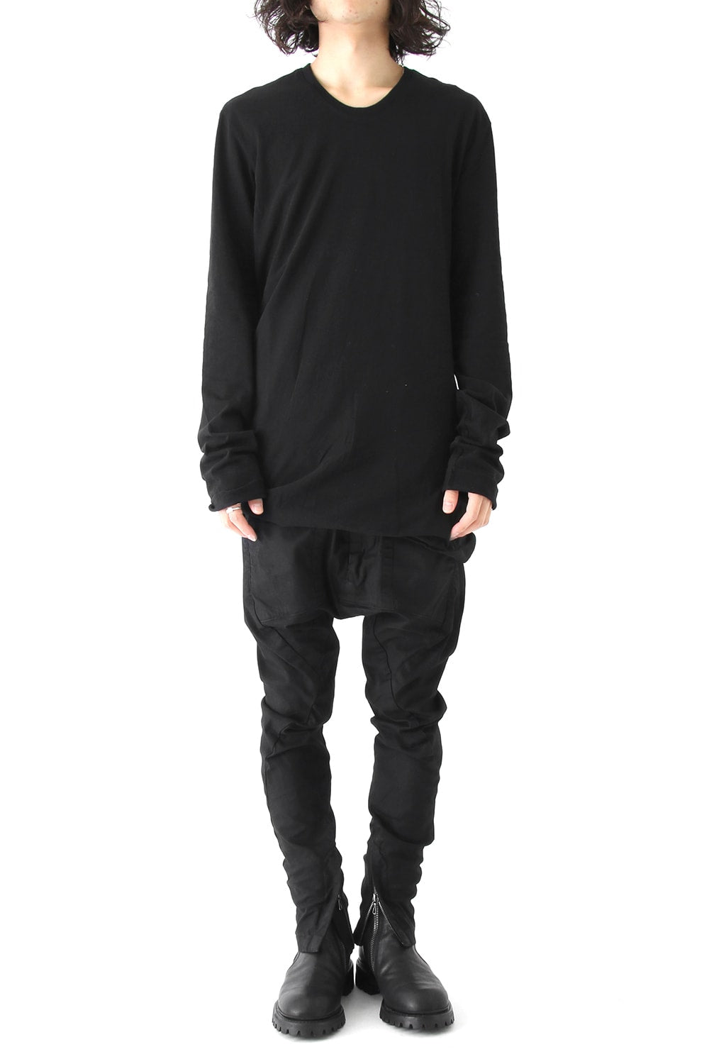 SEAMED FRONT CROTCH PANTS