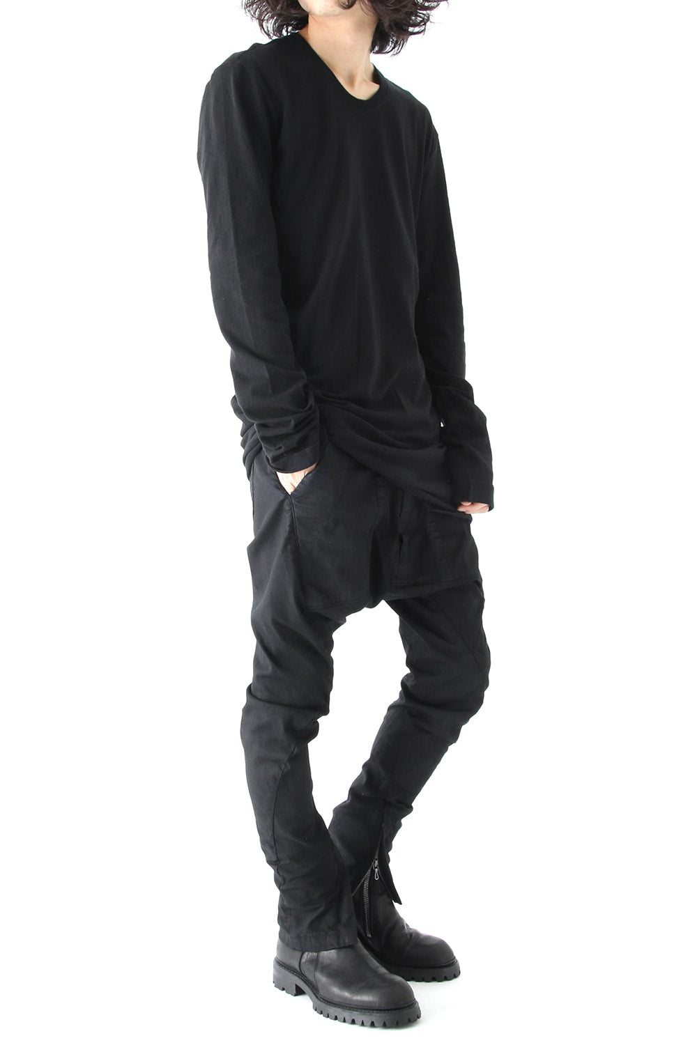 SEAMED FRONT CROTCH PANTS