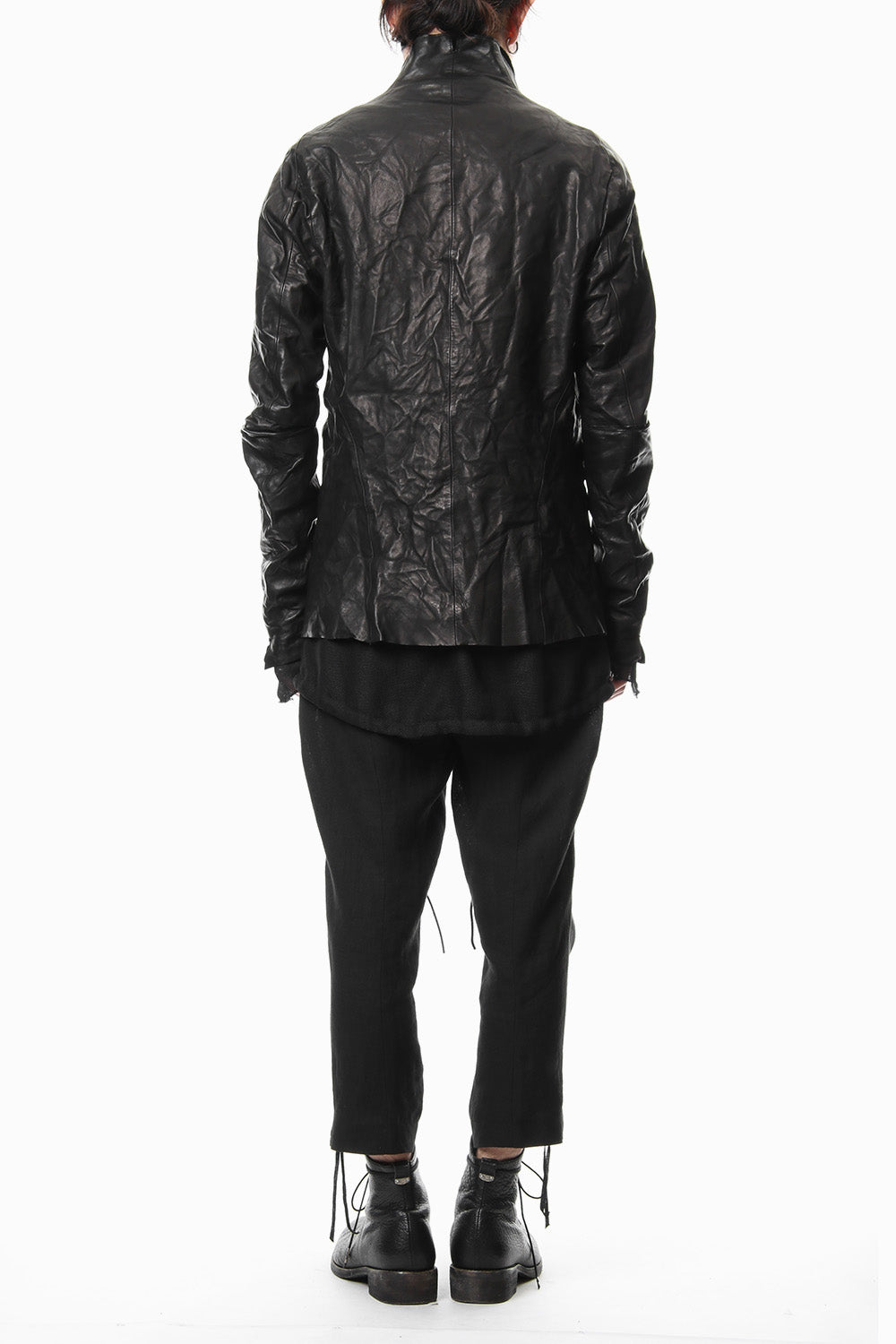 Horse leather zip up cardigan - ST105-0029S