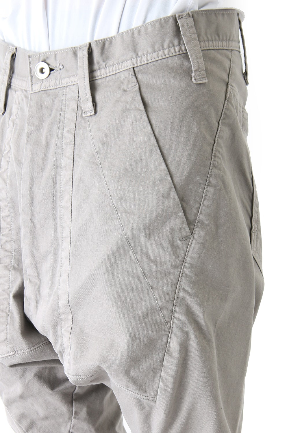 SEAMED FRONT CROTCH PANTS