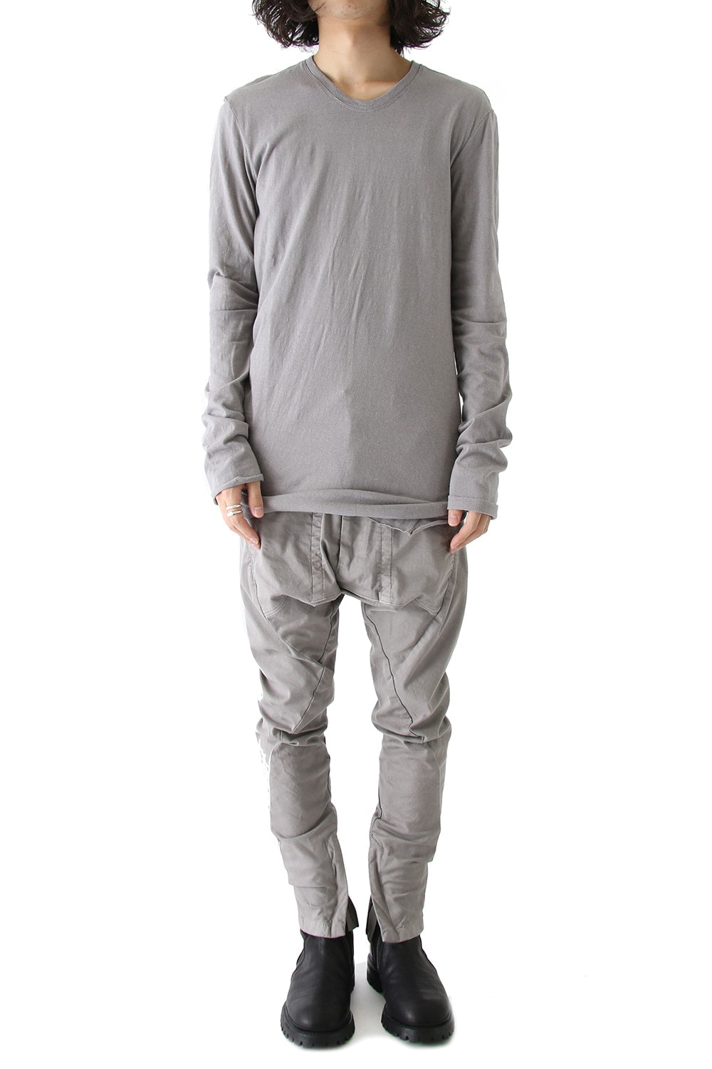 SEAMED FRONT CROTCH PANTS