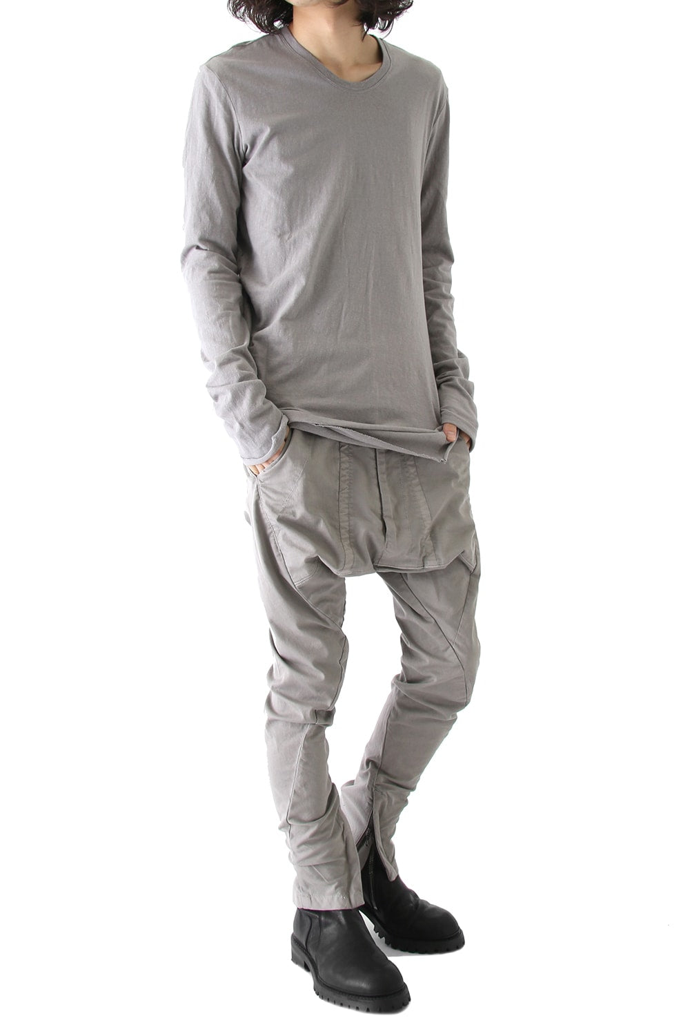 SEAMED FRONT CROTCH PANTS