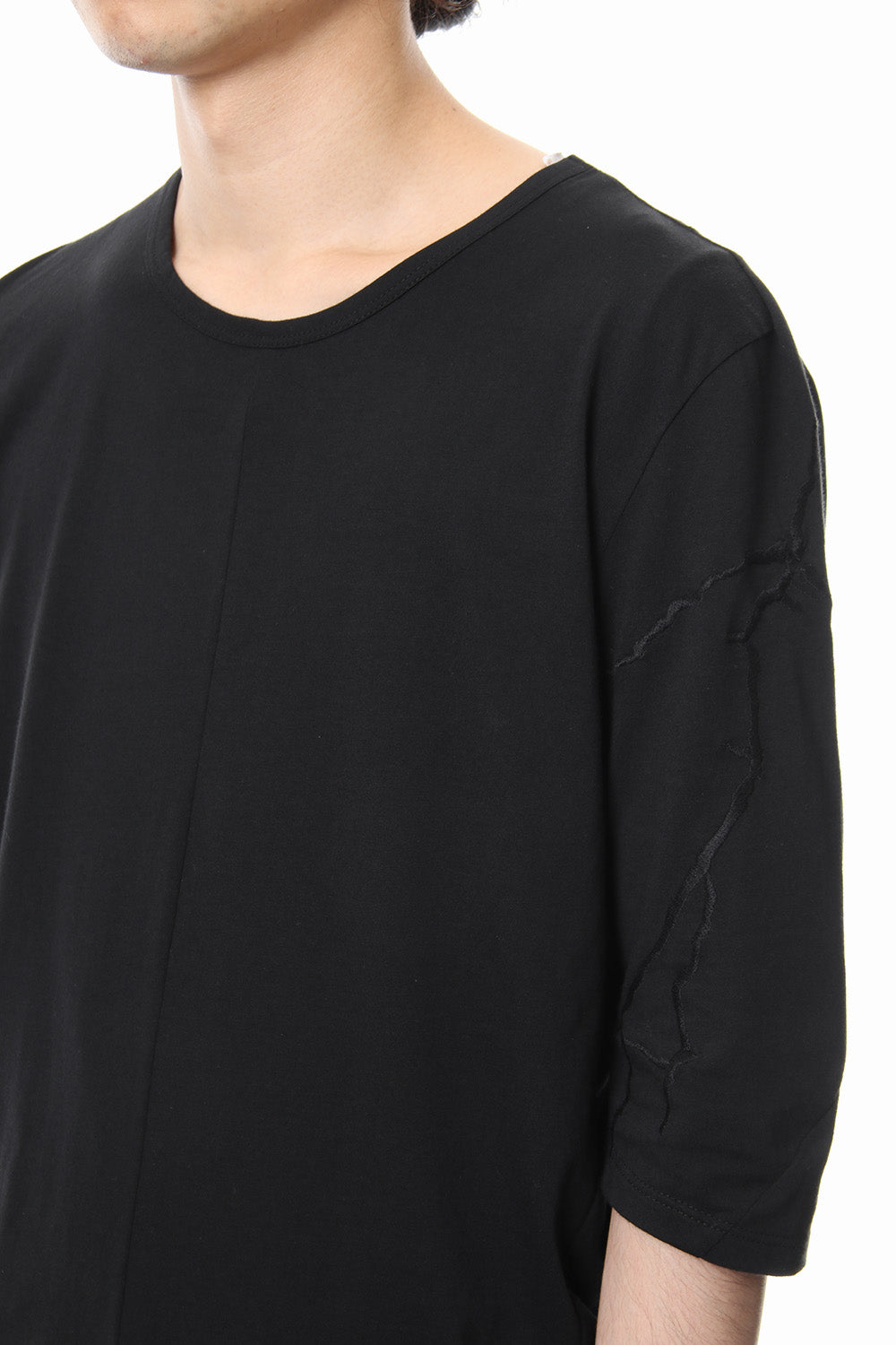 High Gauge India Embroidery 1/2 Sleeve T-shirt - ST101-0099S