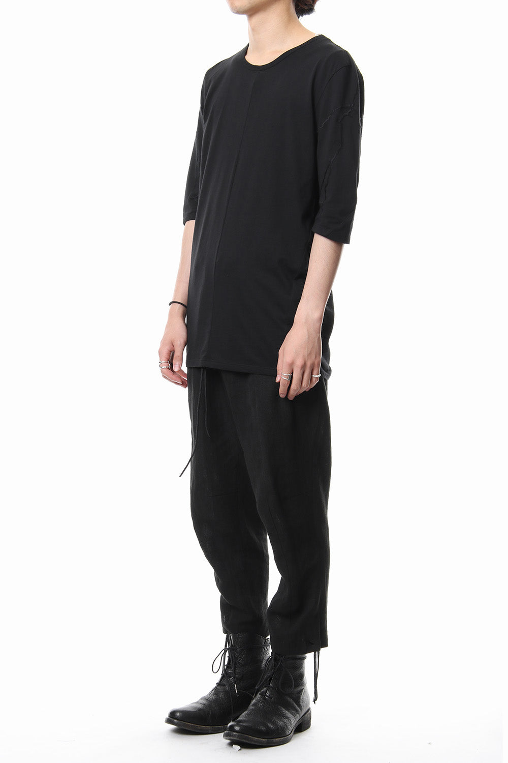 High Gauge India Embroidery 1/2 Sleeve T-shirt - ST101-0099S