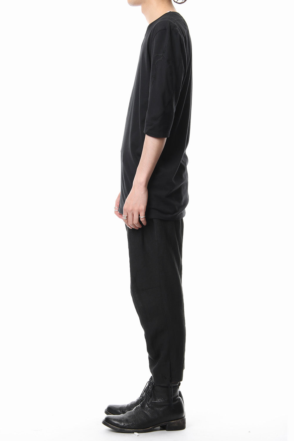 High Gauge India Embroidery 1/2 Sleeve T-shirt - ST101-0099S