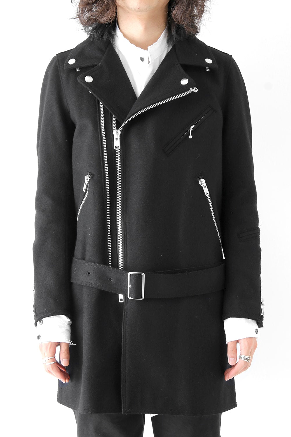 Needle Punch Melton Riders Coat