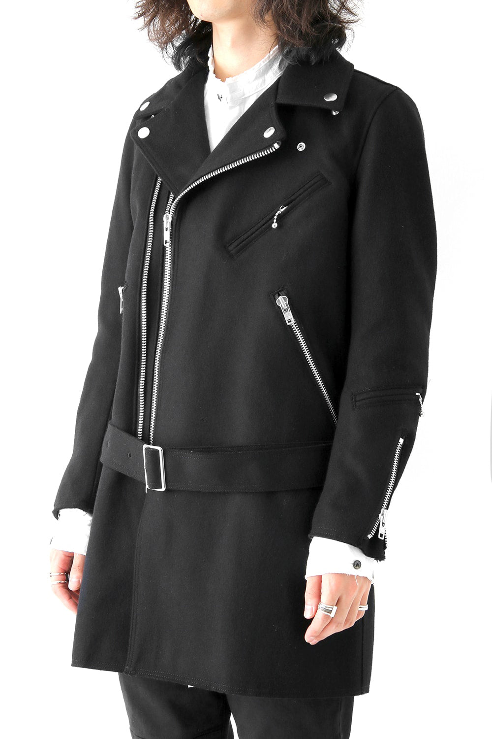 Needle Punch Melton Riders Coat