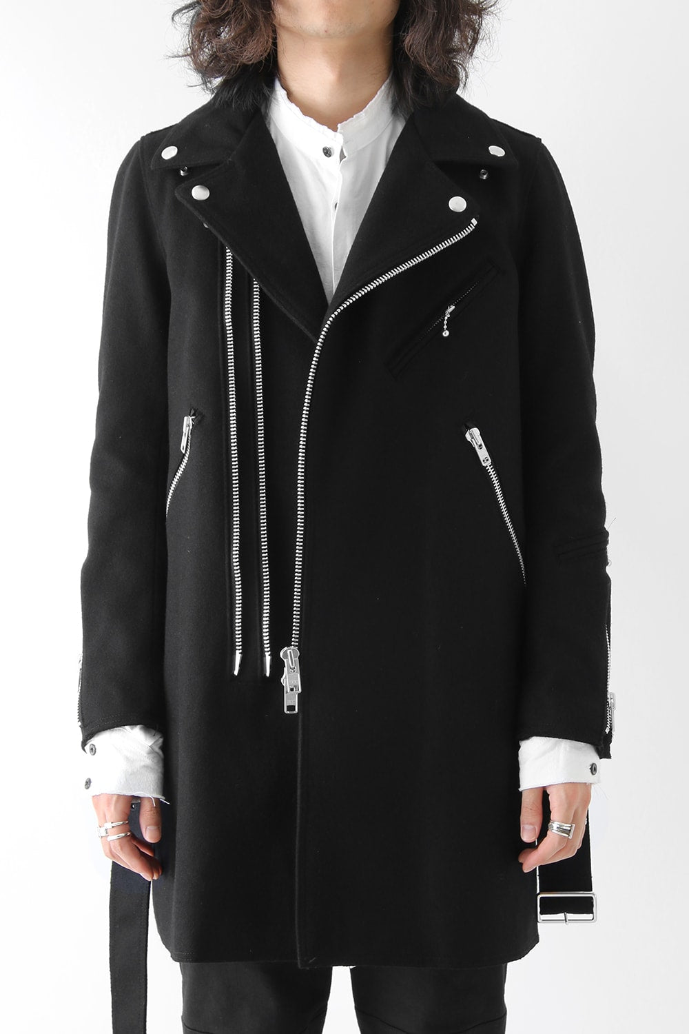 Needle Punch Melton Riders Coat