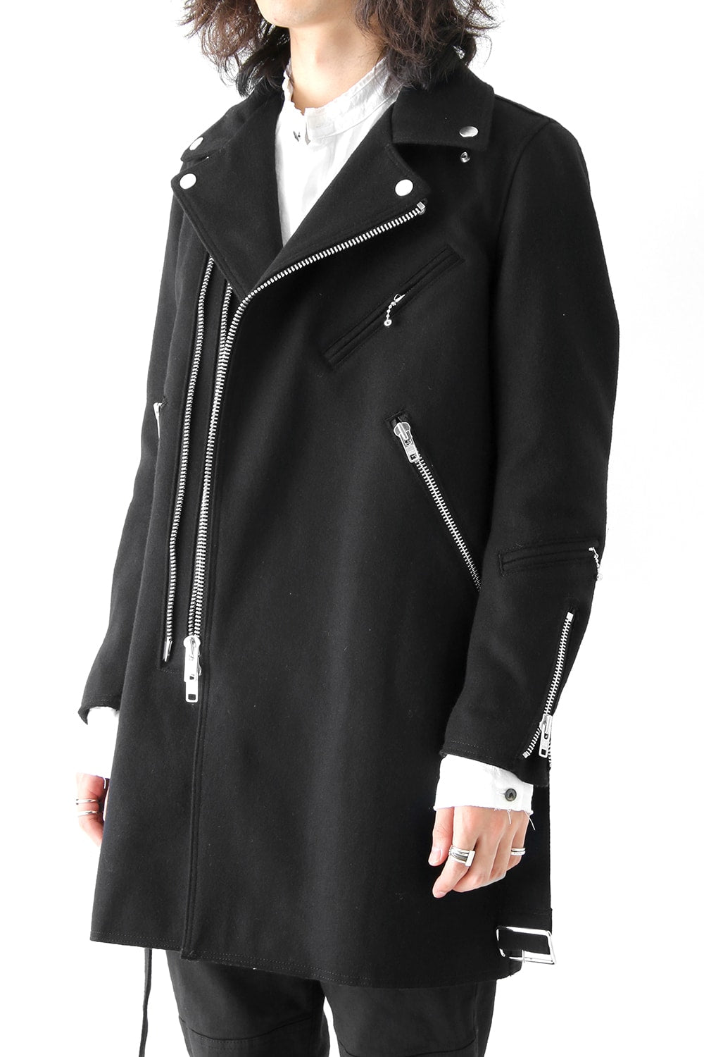 Needle Punch Melton Riders Coat