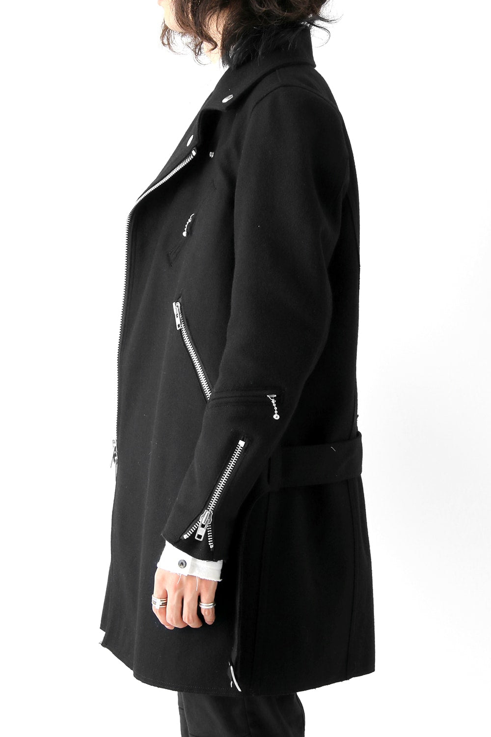 Needle Punch Melton Riders Coat