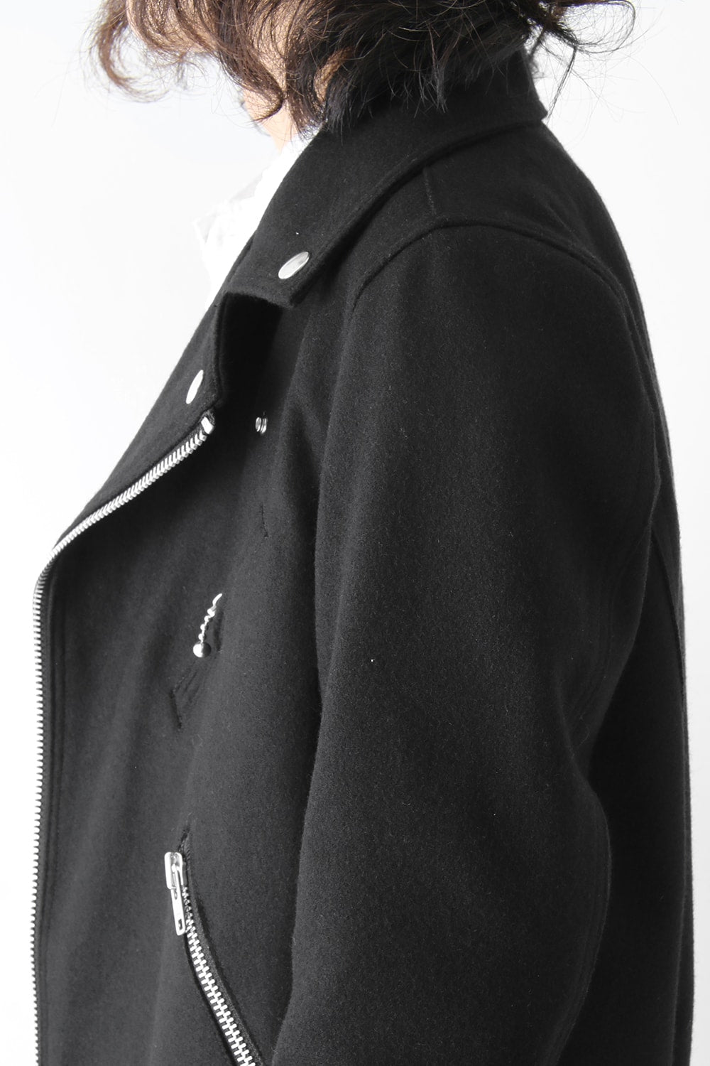 Needle Punch Melton Riders Coat