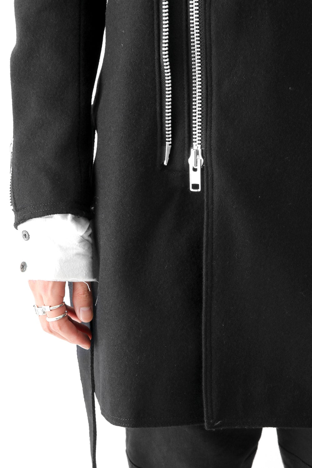 Needle Punch Melton Riders Coat