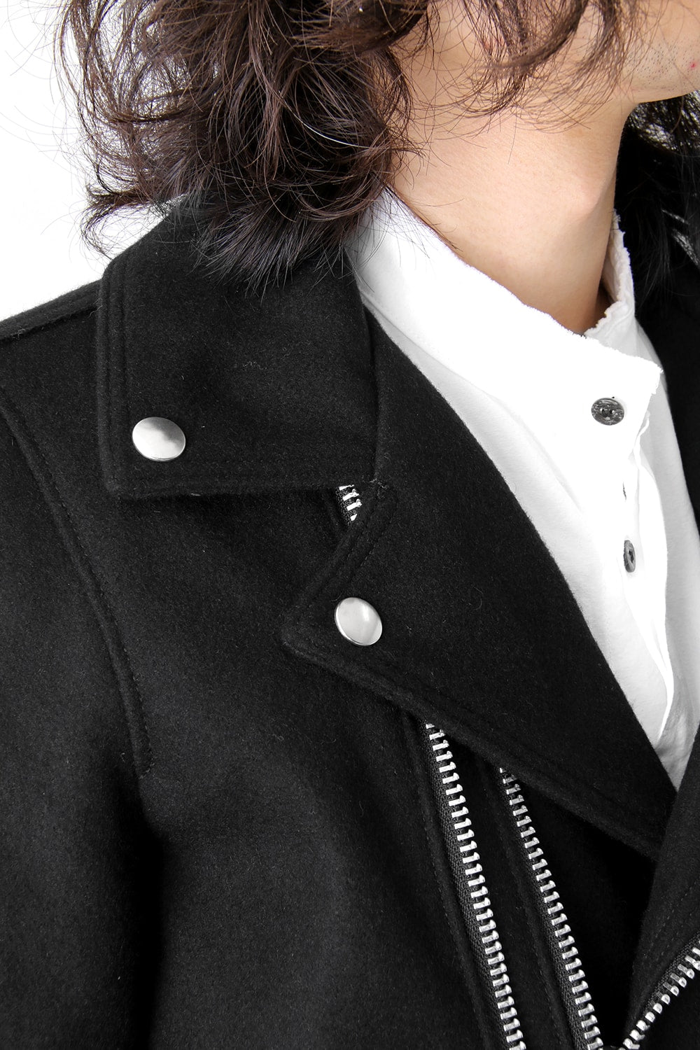 Needle Punch Melton Riders Coat