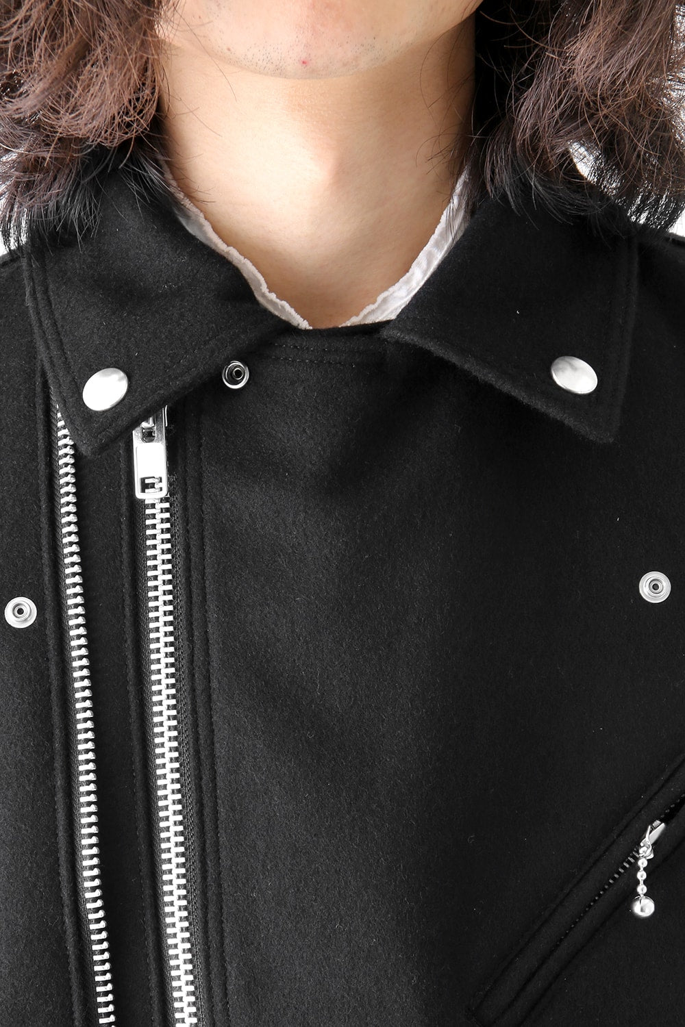 Needle Punch Melton Riders Coat