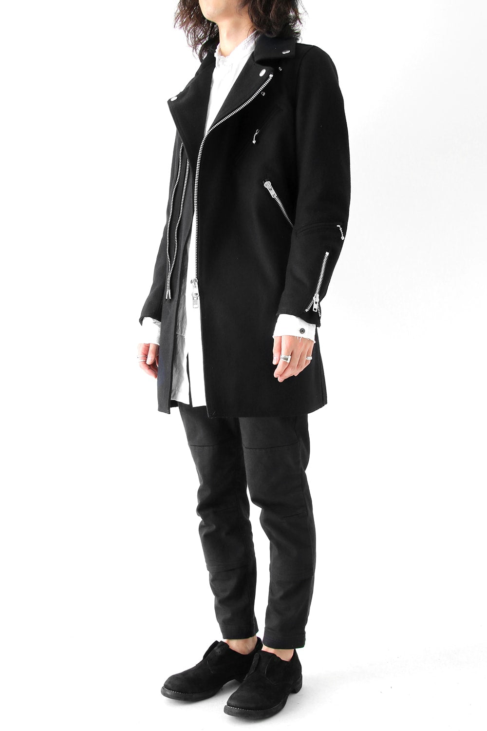 Needle Punch Melton Riders Coat