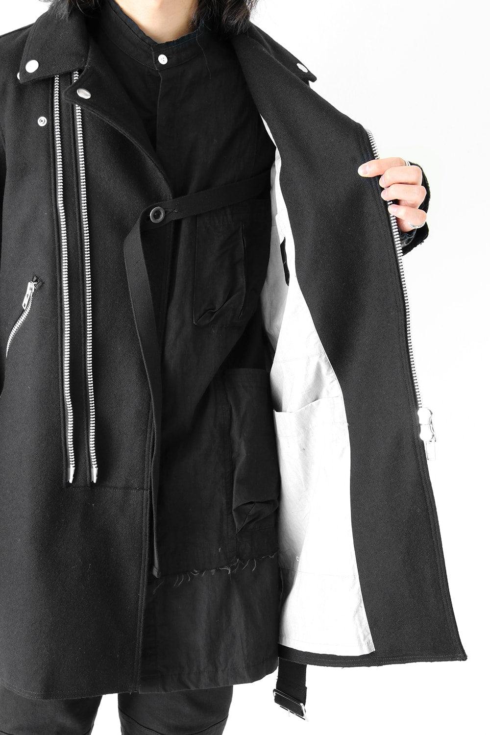 Needle Punch Melton Riders Coat