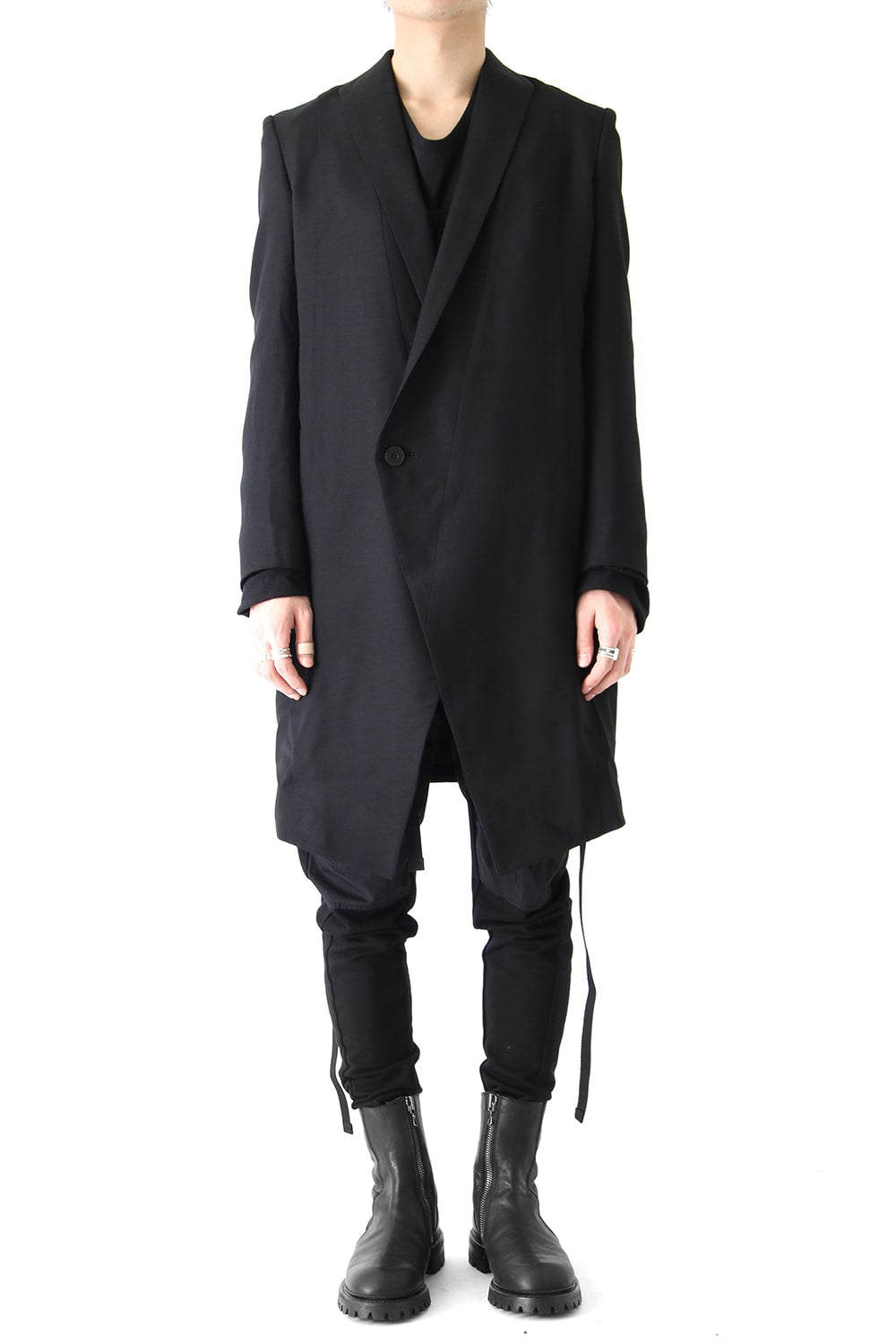 HARNESS LONG TAILORED JACKET - JULIUS
