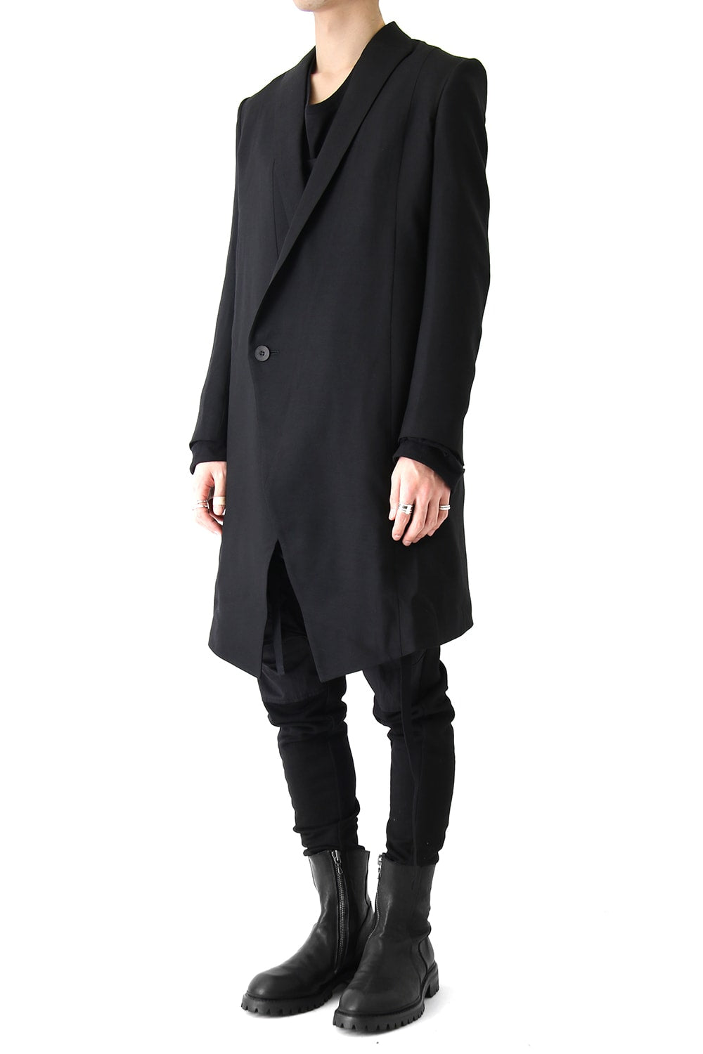 HARNESS LONG TAILORED JACKET - JULIUS