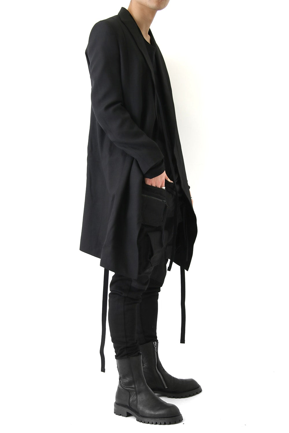 HARNESS LONG TAILORED JACKET - JULIUS