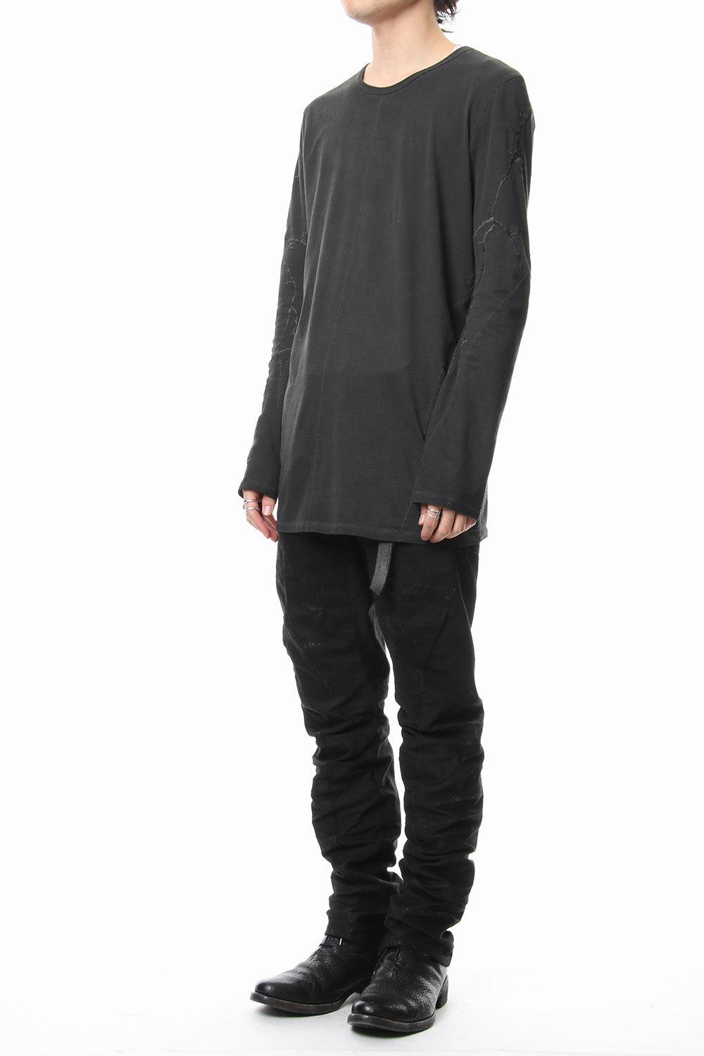 Flap bag drop crotch pants jog - ST107-0079S