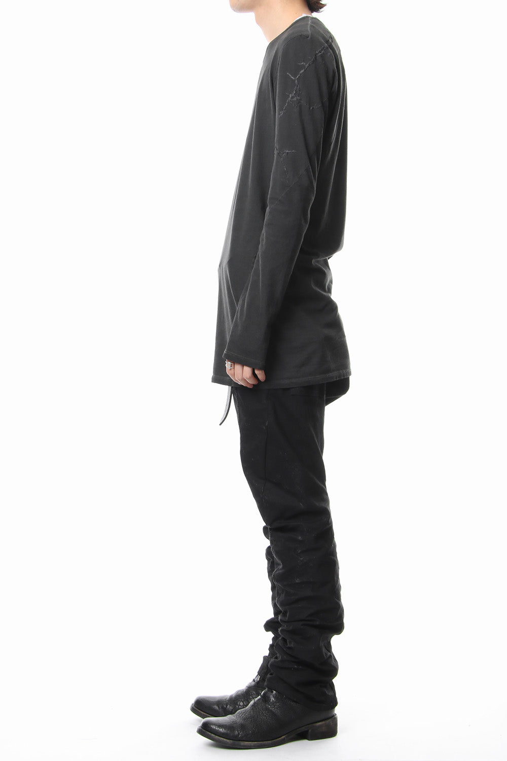 Flap bag drop crotch pants jog - ST107-0079S