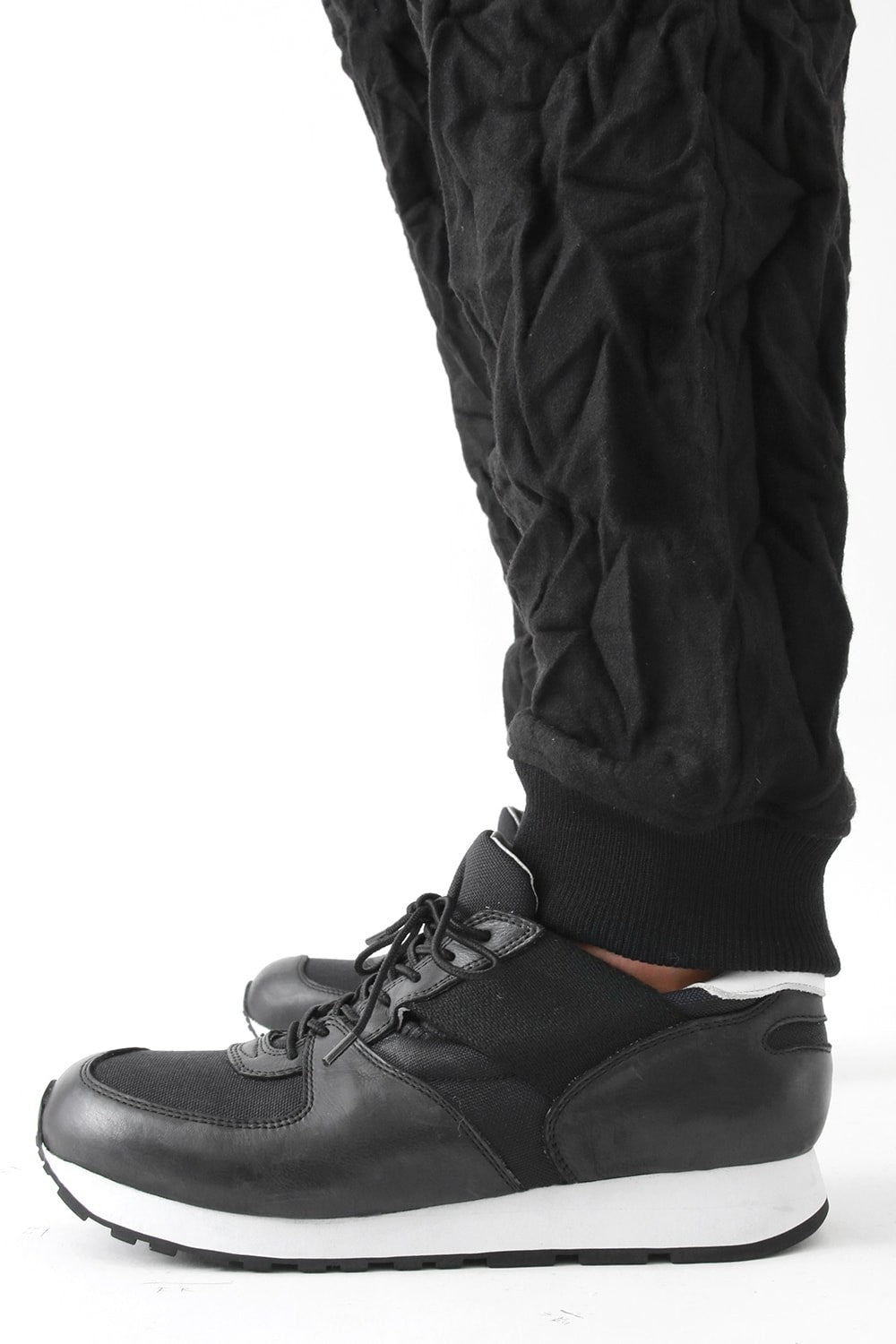 Double Tuck Hem Rib Pants