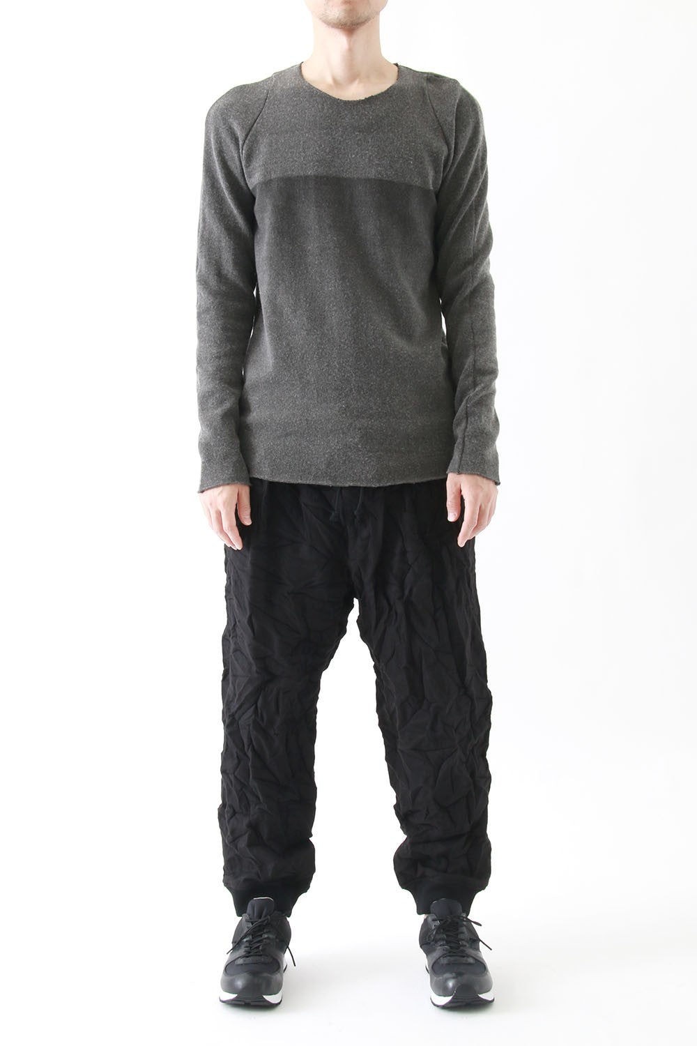 Double Tuck Hem Rib Pants