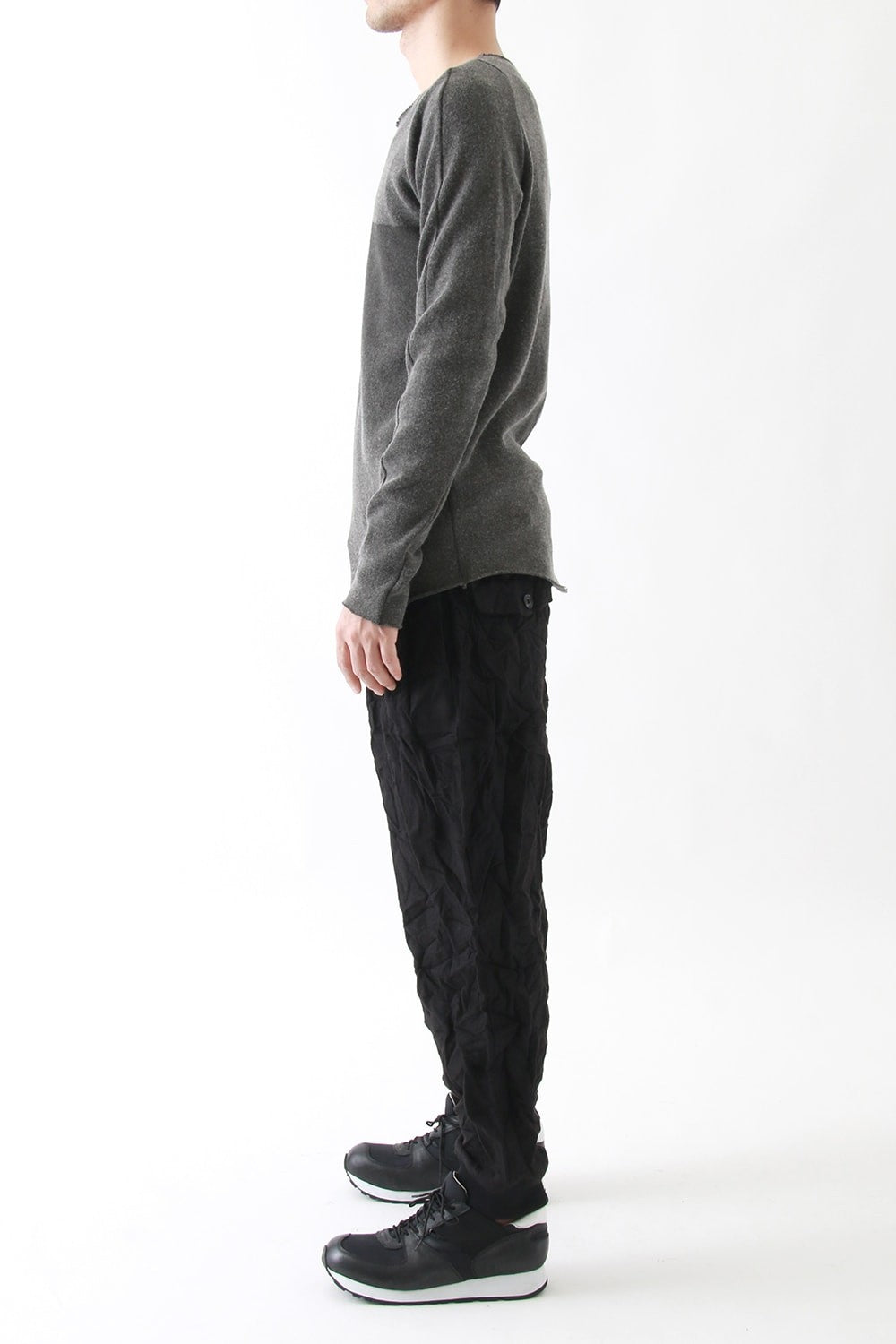 Double Tuck Hem Rib Pants