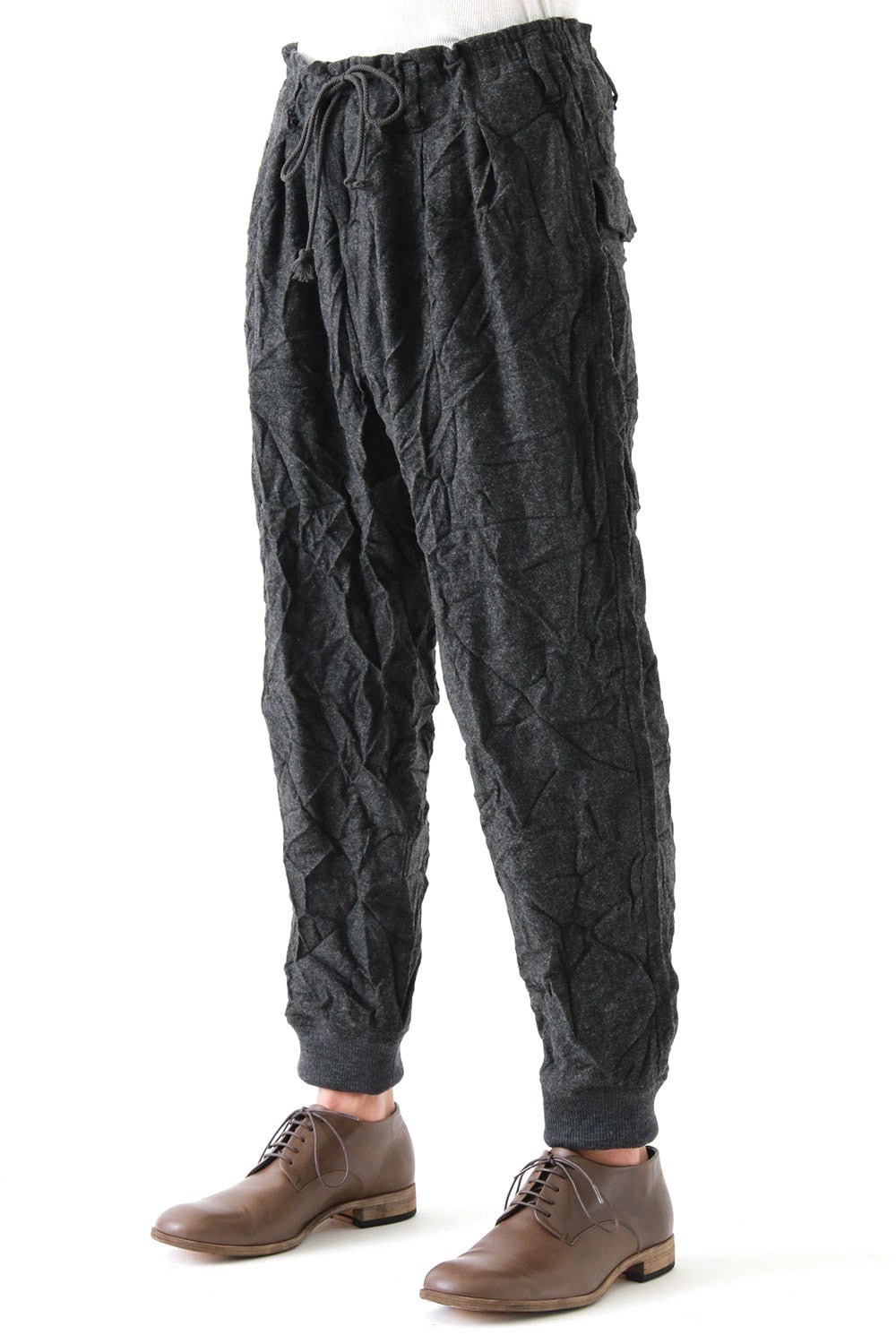 Double Tuck Hem Rib Pants