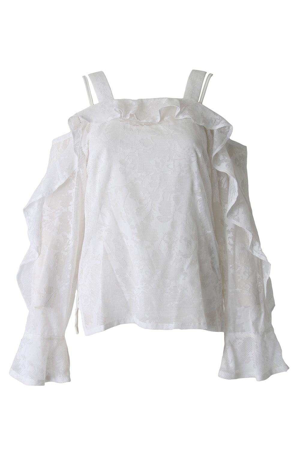 OPAL FRILL OFFSHOULDER TOP - 17S-SH-07