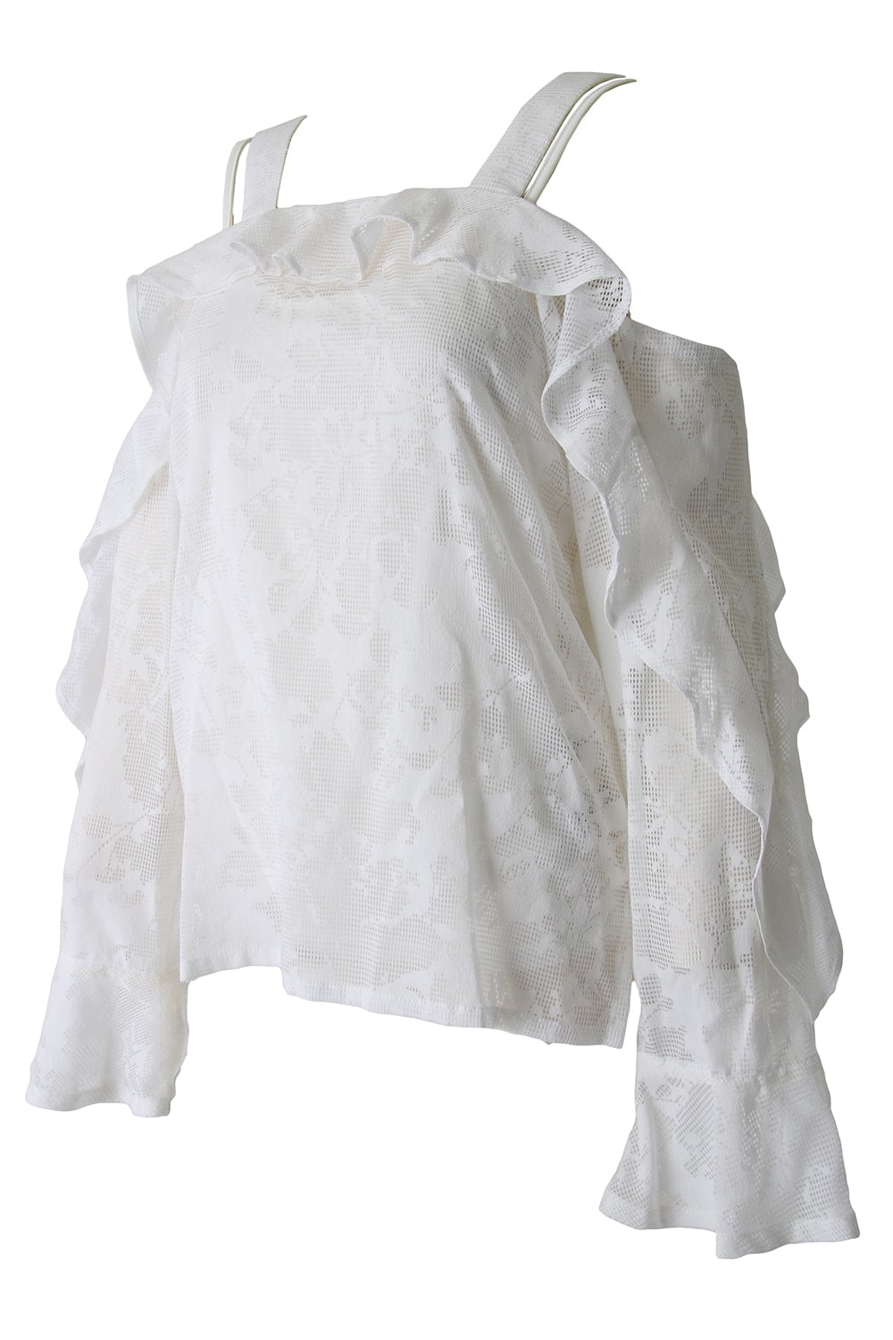 OPAL FRILL OFFSHOULDER TOP - 17S-SH-07