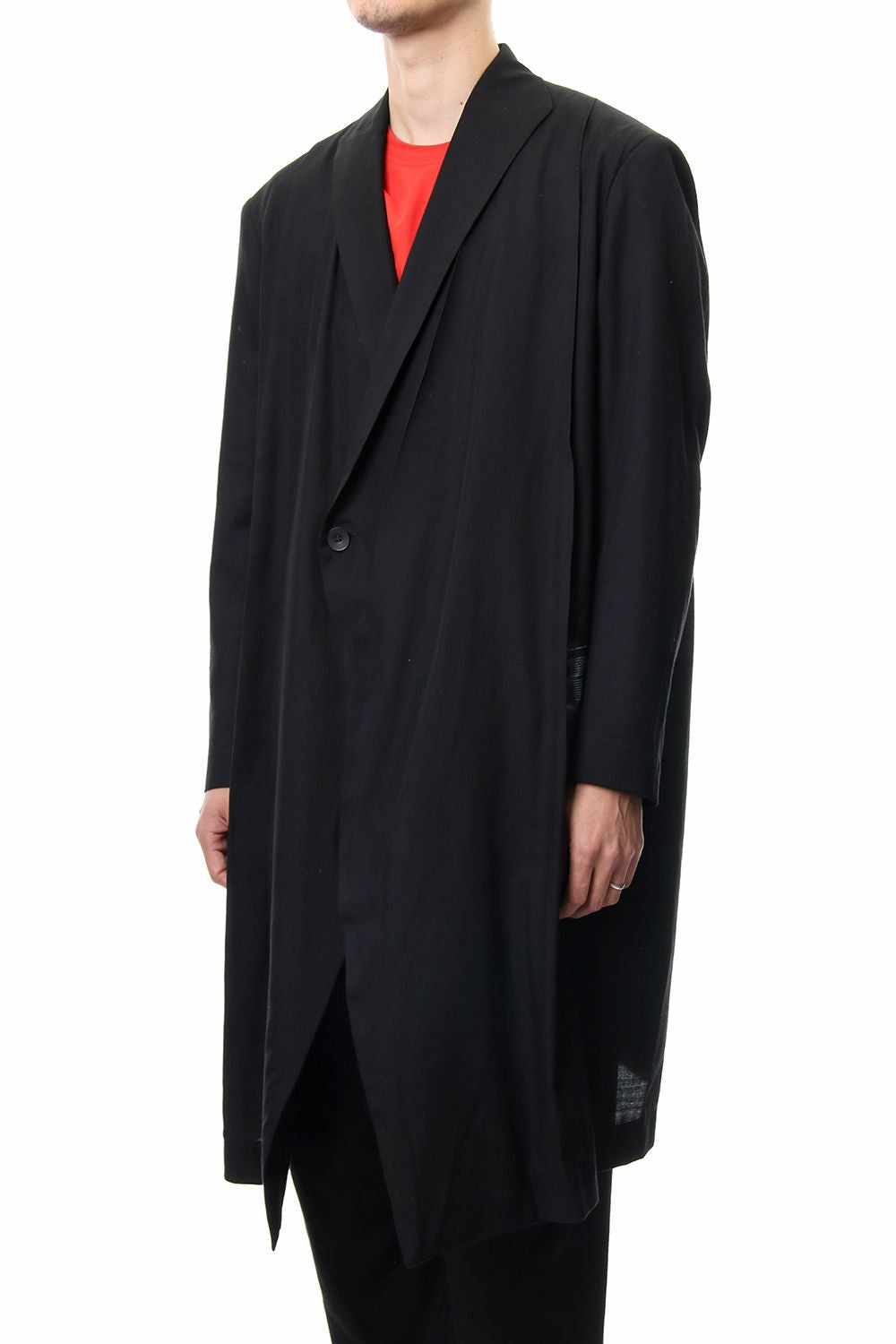 LOZENGE COLLAR CHESTERFIELD COAT