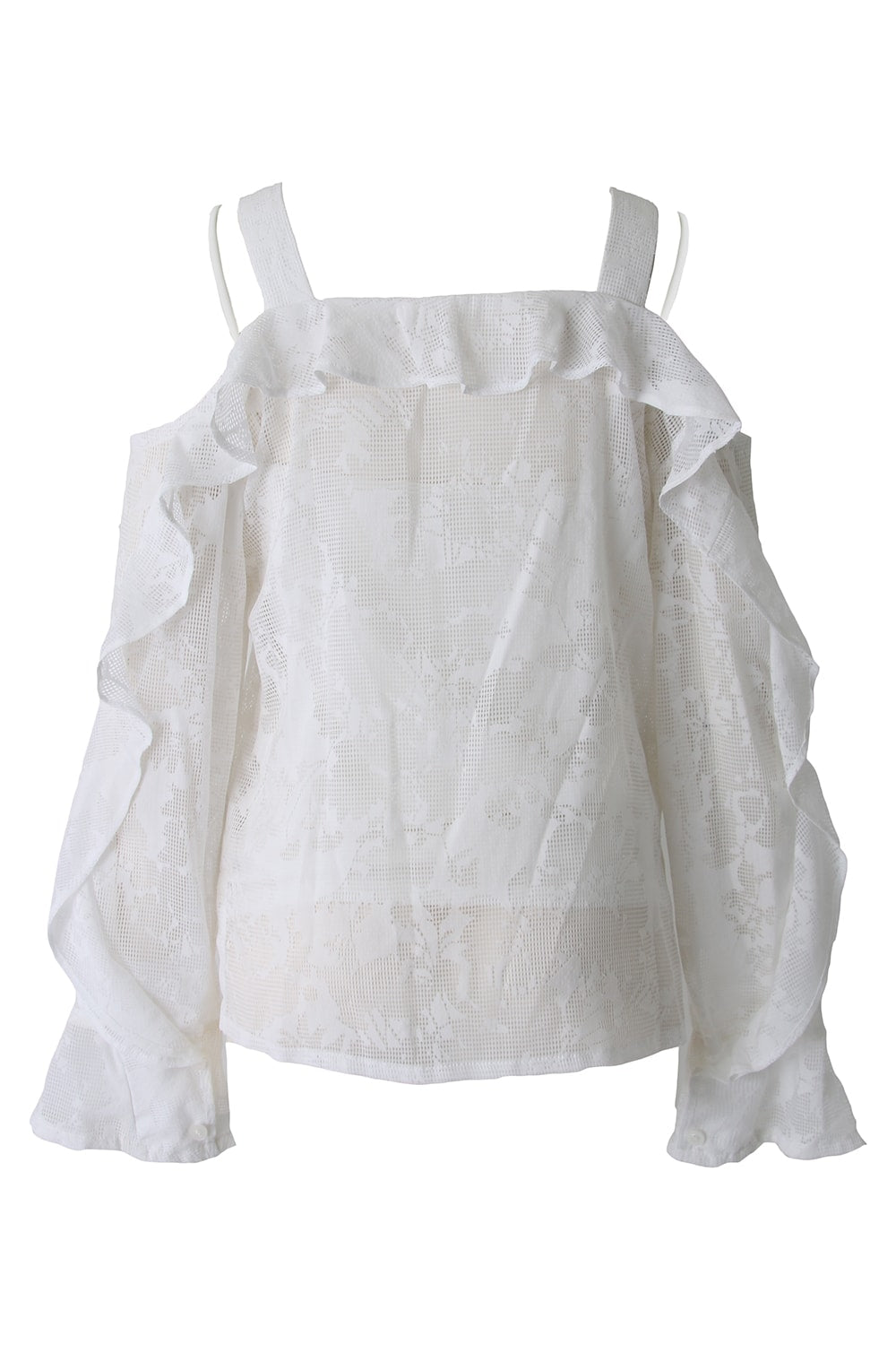 OPAL FRILL OFFSHOULDER TOP - 17S-SH-07