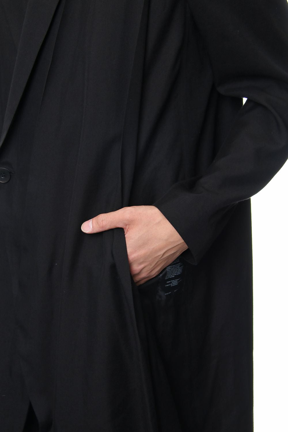 LOZENGE COLLAR CHESTERFIELD COAT