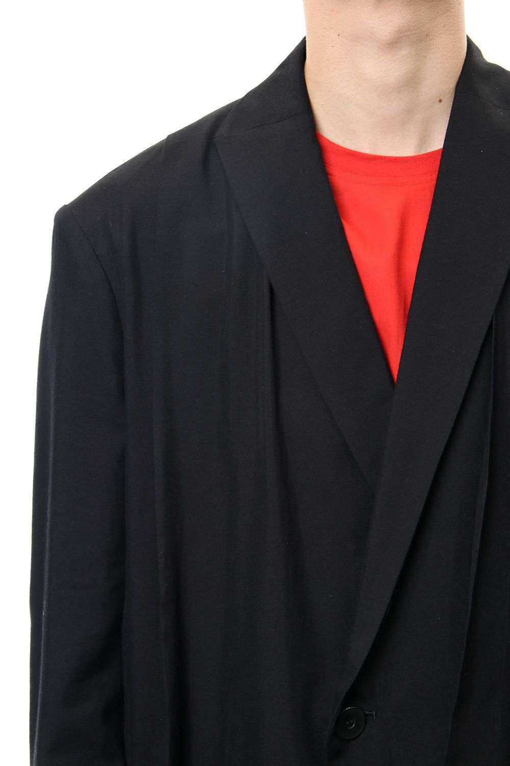 LOZENGE COLLAR CHESTERFIELD COAT