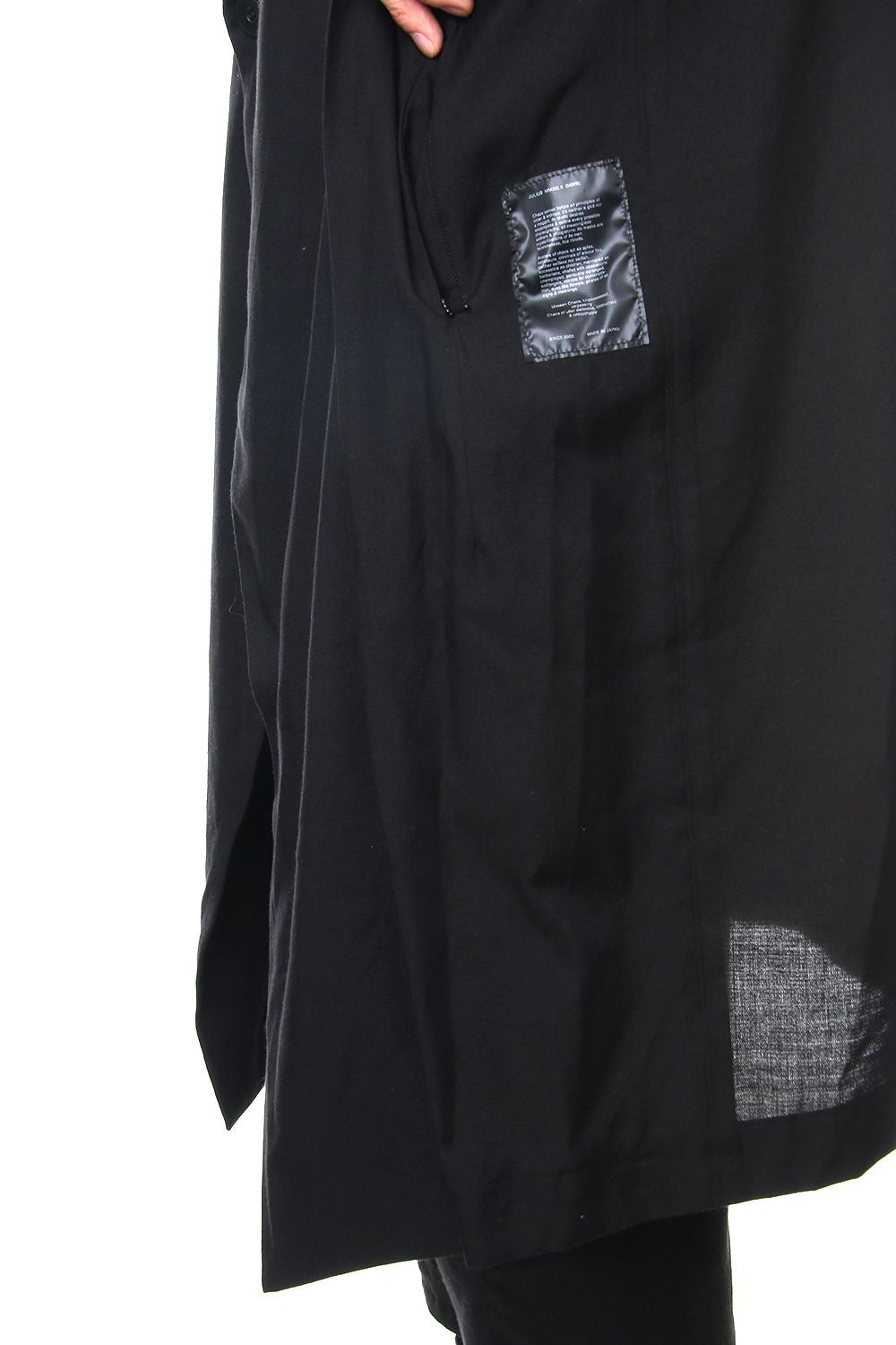 LOZENGE COLLAR CHESTERFIELD COAT