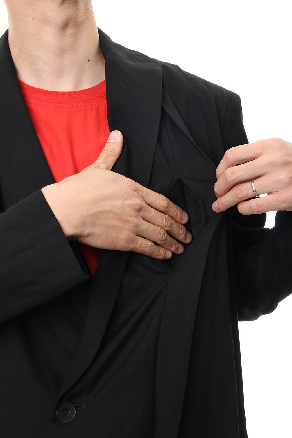 LOZENGE COLLAR CHESTERFIELD COAT