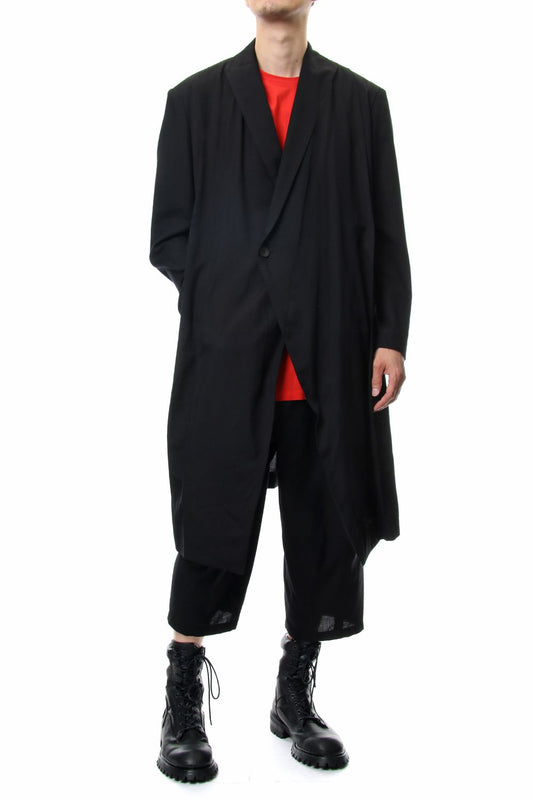 LOZENGE COLLAR CHESTERFIELD COAT