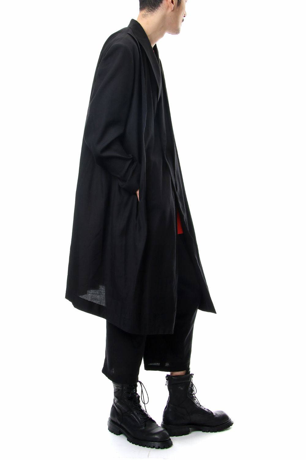 LOZENGE COLLAR CHESTERFIELD COAT