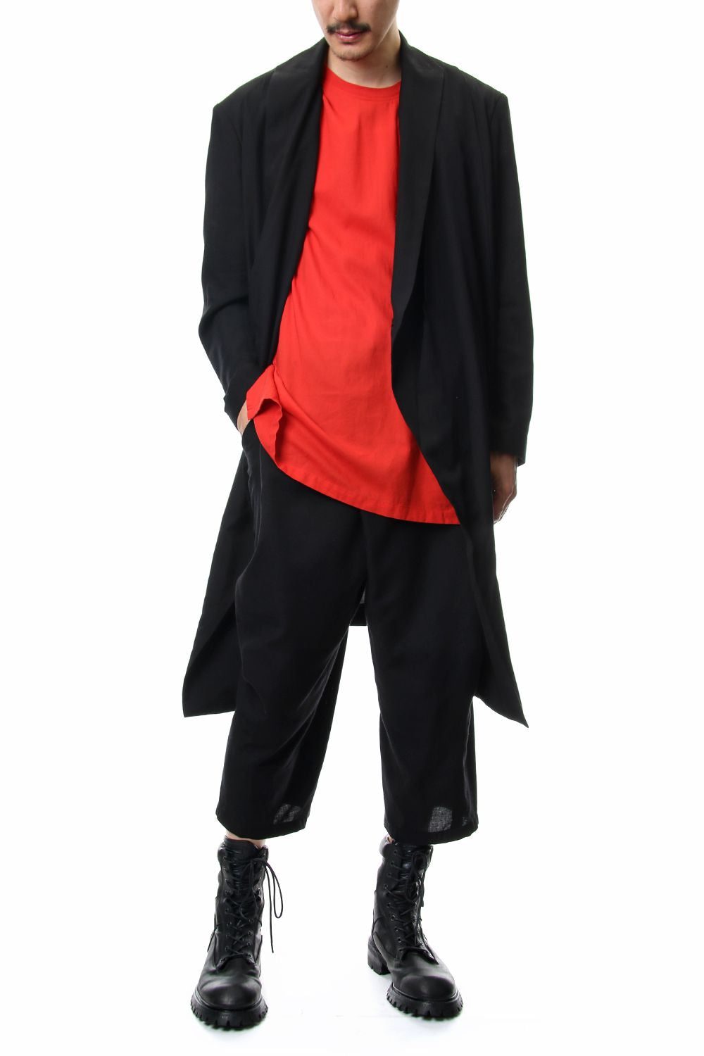 LOZENGE COLLAR CHESTERFIELD COAT