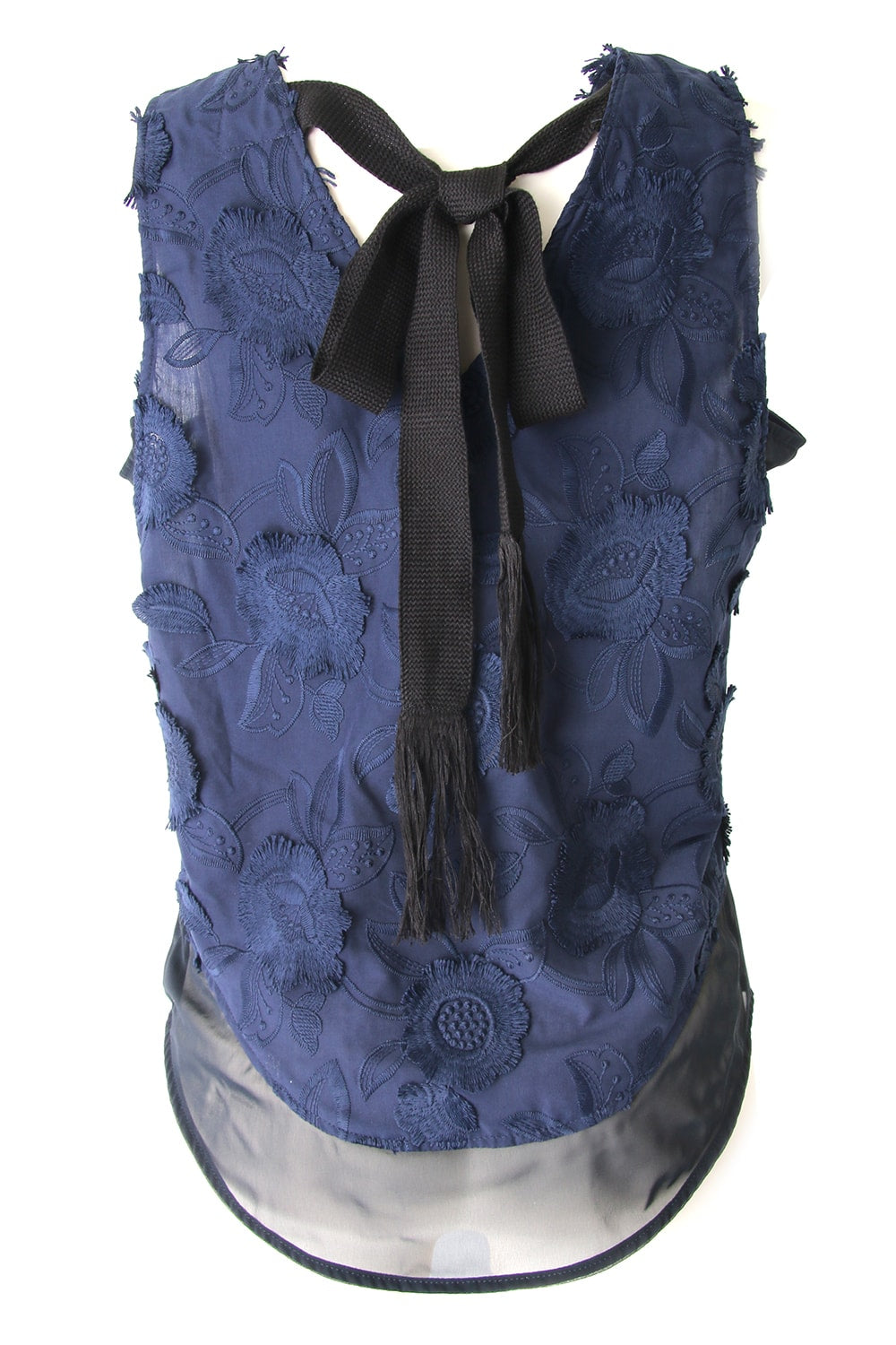 FRINGE EMB SLEEVELESS TOP - 17S-SH-01