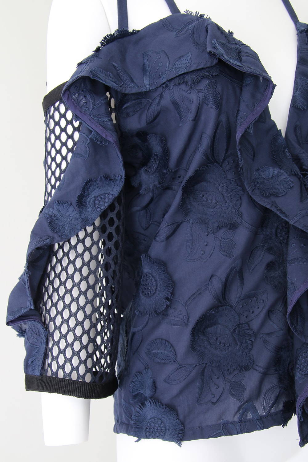 FRINGE EMB OFFSHOULDER TOP - 17S-SH-08