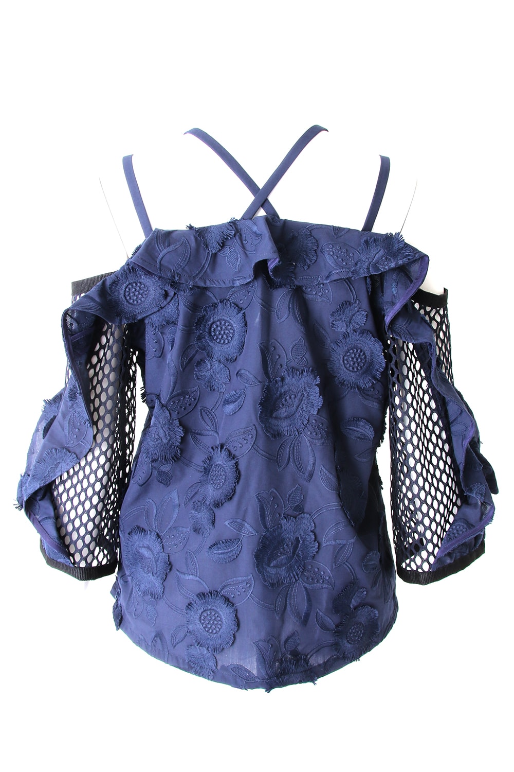 FRINGE EMB OFFSHOULDER TOP - 17S-SH-08