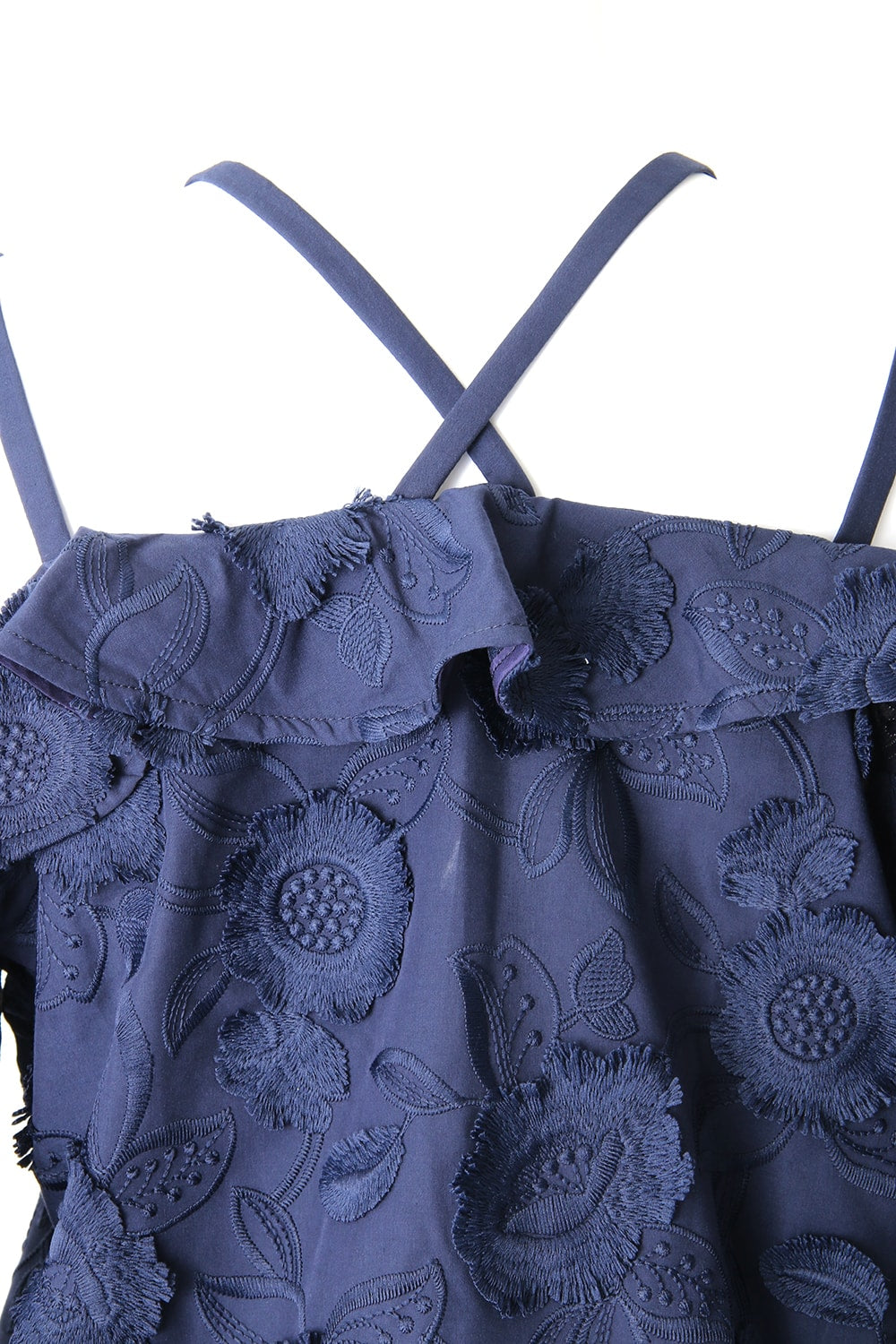 FRINGE EMB OFFSHOULDER TOP - 17S-SH-08