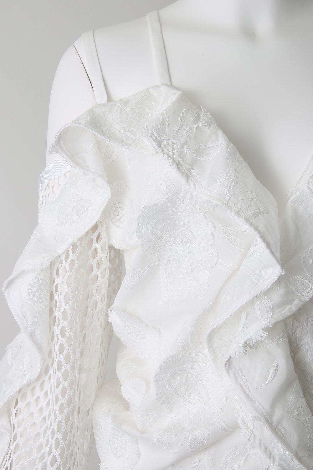 FRINGE EMB OFFSHOULDER TOP - 17S-SH-08